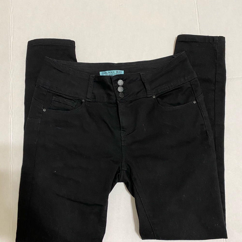 Wax jean black